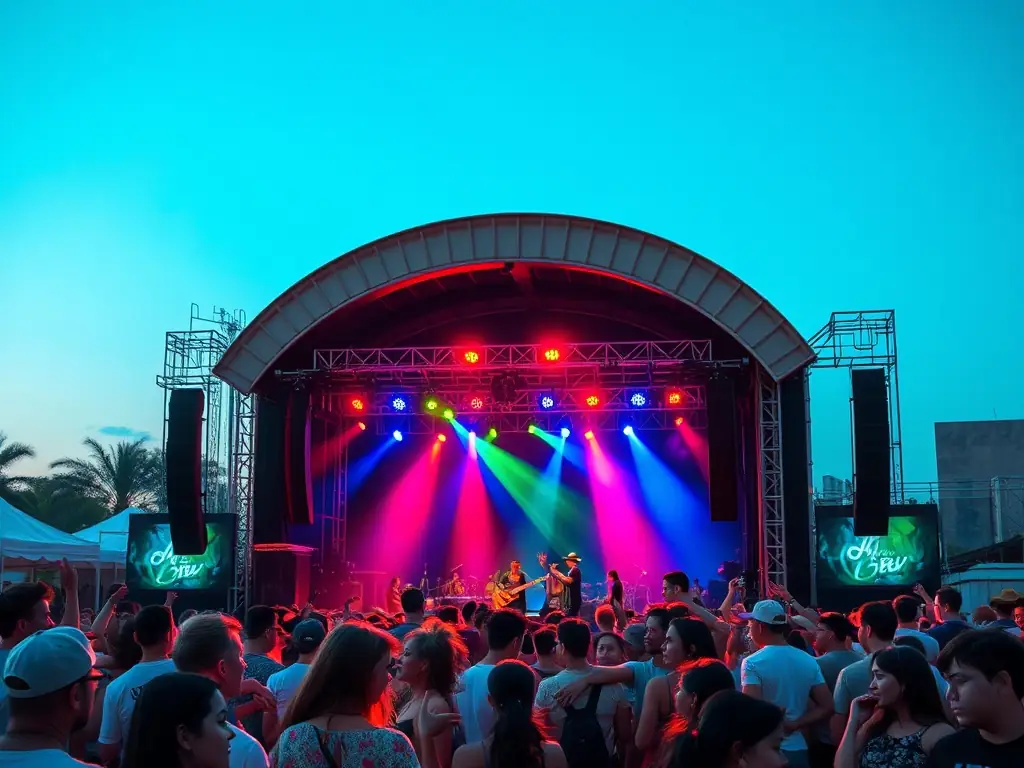 A diverse crowd enjoying a live music performance at one of the organization's events, capturing the vibrant atmosphere and community engagement.